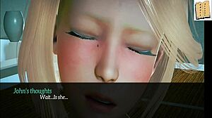 Blonde teen in My New Family 19 faces intense tit action during game