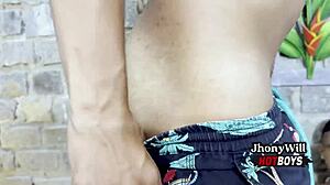 Straight cousin gets intimate with muscular black guy in secret