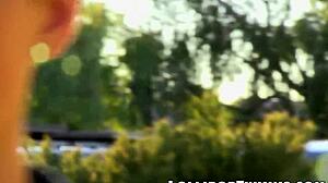 Robbie Anthony slides his big cock into skinny twink's asshole.