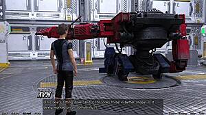 Flirting with Half-Robot Girl in Space, Wow!