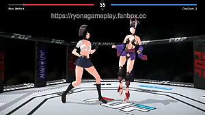 Cute ladies getting wild in fuck or fight hentai game 2024