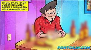 Bareback gay amateurs on Br69 highway, raw anal on young guy. Left him naked on the road after intense session