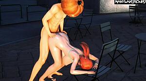 Nami Gets Destroyed in Wild 3D Cartoon Hentai Anime Action Scene.