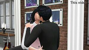 My horny girlfriend dreams of being a 3D pornstar