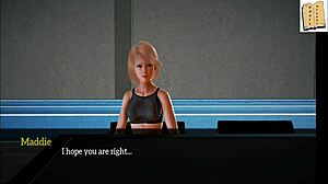 Blonde teen in My New Family 19 faces intense tit action during game