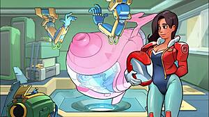 Space Rescue: Fix Sauna For Lune In Cute Outfit