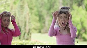 tiffany and nata in wild dp foot orgy