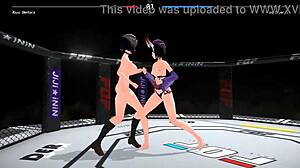 Cute ladies getting wild in fuck or fight hentai game 2024