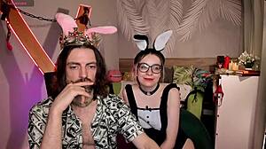 Wow, our cute blonde babe with blue eyes streams sexy bedroom action!