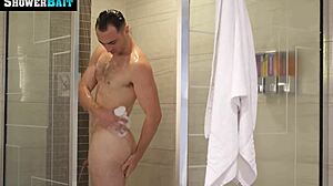 Michael Surprises Cock In Shower