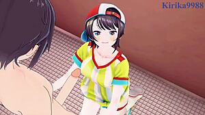 Hey, wanna see Oozora Subaru and Nakiri Ayame's intense sex?