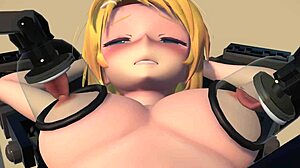 Rin Gets Fingered on the Massage Chair in Hentai