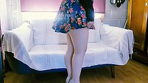 Peruvian Voyeur Touches and Asks Lady to Strip