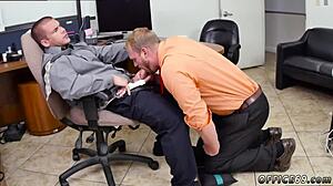 gay emo sex on first day at work, official video with hot action! 💥