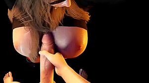 Ever seen busty babe in 3D hentai bondage facefuck?