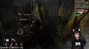 vtuber lewdneko playin’ dbd and gettin’ spanked again in part 2