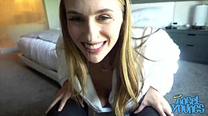 Angel Youngs' intimate encounter with a hotel staff member