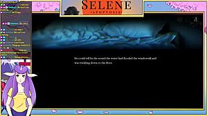 selene in apoptosis game part 1, anime adventure