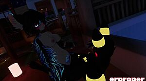 Futa and non-futa alike enjoy in VRchat's Vulpix's anime porn