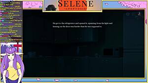selene in apoptosis game part 1, anime adventure