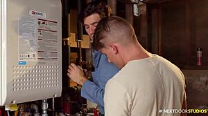 yo, married handy man diving into gay fantasies with bareback riding!