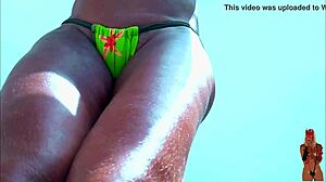 Mature Exhibitionist Showing Off In Garden