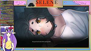 selene in apoptosis game part 1, anime adventure
