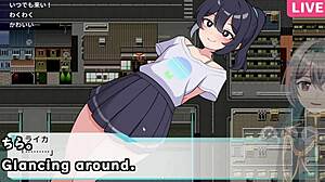 flashing outdoor with streaming machine subtitles, so wild! 😜