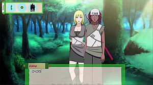 In Jikage Rising Arc 2 Episode 11, new ninja slut Karui shows off big tits