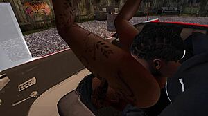 Yo, watch this black dude bangin’ a chick at the drive-in theater, man, it’s wild crazy!