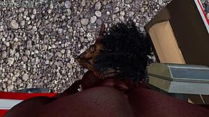 Yo, watch this black dude bangin’ a chick at the drive-in theater, man, it’s wild crazy!