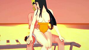 naruto and hinata get steamy in animated creampie scene