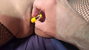 Wife moans from pussy toy!