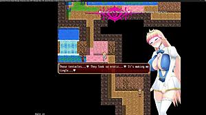 princess knight part 1: outdoor masturbation and blowjob in anime hentai game