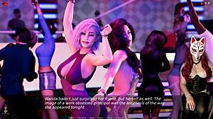 Ms. Denvers dances suggestively at the nightclub