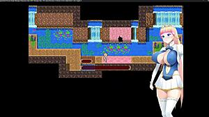 princess knight part 1: outdoor masturbation and blowjob in anime hentai game