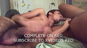 brazilian gay couple tries 69 position at home