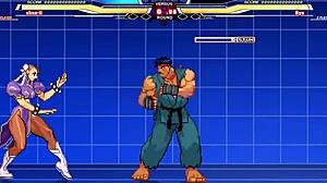 Chunli Battles Long in Wild Hentai Anime Cumshot Scene