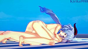 Ganyu, Keqing, Xiangling, Xinyan in fierce futanari action. Genshin Impact hentai pushes every limit!