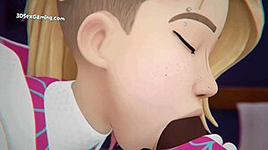 Spidey Sex with Gwen Stacy and Miles in 3D Anime. Doggy by Open Window!