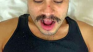 Sexy Daddy Pounds Hairy Hole Bareback with Cum