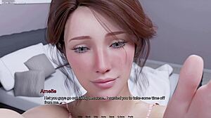 Lonely stepmom gropes in 3D hentai game, craving untouched desires.