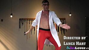 Wild Bisexual Threeway Erupts in Kinky Cosplay with Stockings and Uniforms