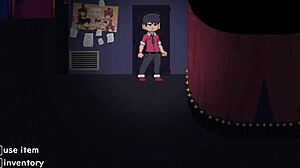 In this hentai, she runs from four hot animatronics during fuck nights at the nightclub