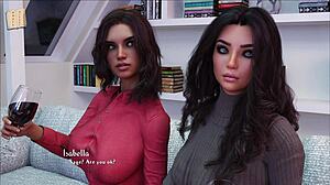 Wow! Curvy Babe in Tight Outfit Shows Big Tits in Game