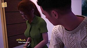 Wow! Curvy Babe in Tight Outfit Shows Big Tits in Game