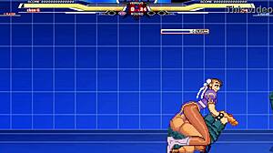 Chunli Battles Long in Wild Hentai Anime Cumshot Scene