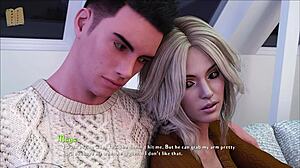 Wow! Curvy Babe in Tight Outfit Shows Big Tits in Game