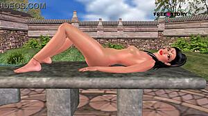 Cute Indian Girl Masturbates With Carrot In 3D Cartoon