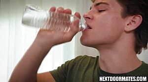 Yo, picked up this stranger for wild gay sex and ass licking! 😜